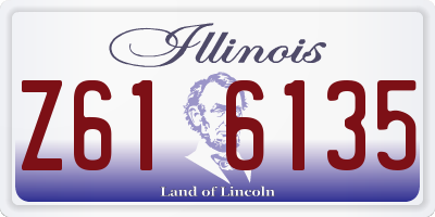 IL license plate Z616135