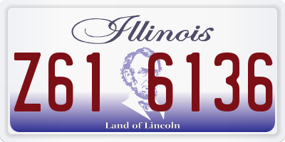IL license plate Z616136