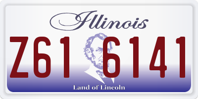 IL license plate Z616141