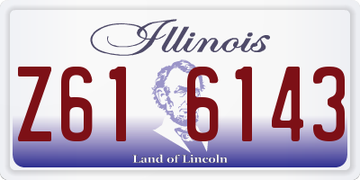 IL license plate Z616143