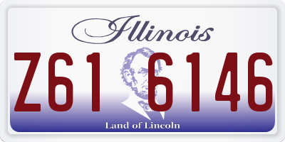 IL license plate Z616146