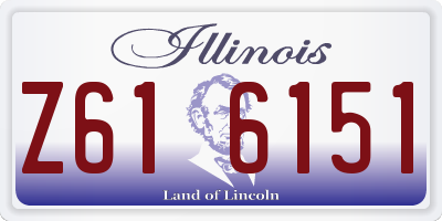 IL license plate Z616151