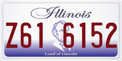 IL license plate Z616152