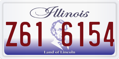 IL license plate Z616154