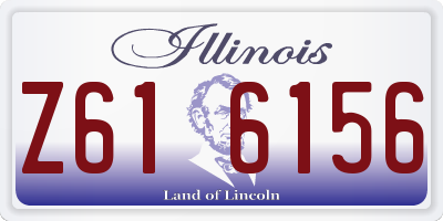 IL license plate Z616156