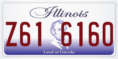 IL license plate Z616160