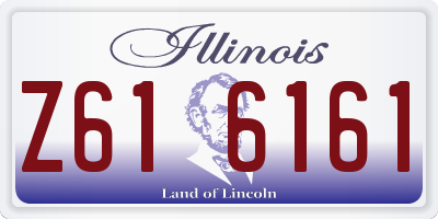 IL license plate Z616161