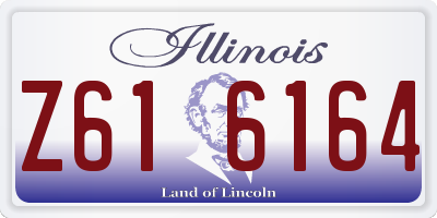 IL license plate Z616164