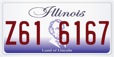 IL license plate Z616167