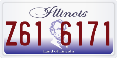 IL license plate Z616171