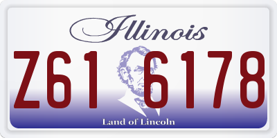 IL license plate Z616178