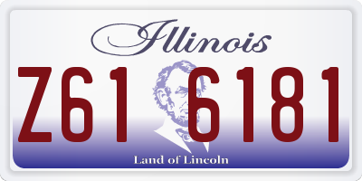 IL license plate Z616181