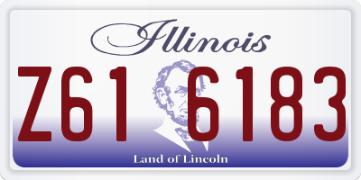 IL license plate Z616183