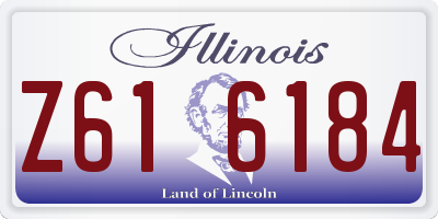 IL license plate Z616184