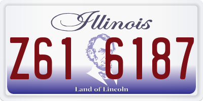 IL license plate Z616187