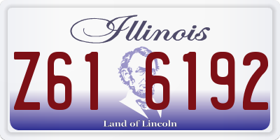 IL license plate Z616192
