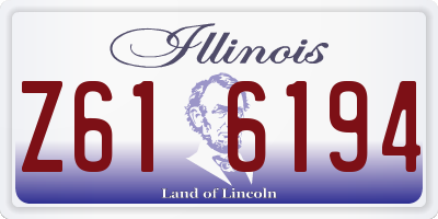 IL license plate Z616194