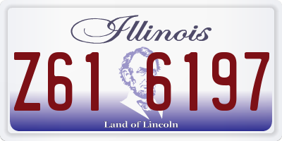 IL license plate Z616197