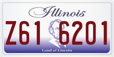 IL license plate Z616201