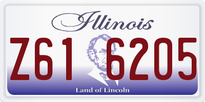 IL license plate Z616205
