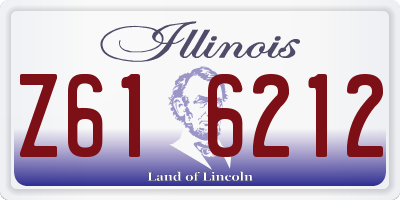 IL license plate Z616212
