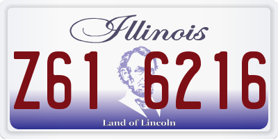 IL license plate Z616216