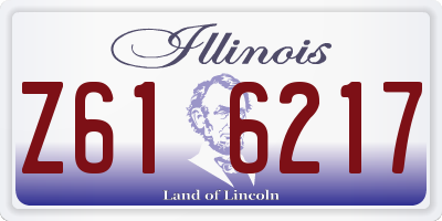 IL license plate Z616217