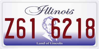 IL license plate Z616218