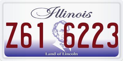 IL license plate Z616223
