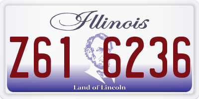 IL license plate Z616236