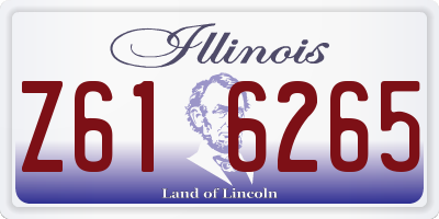 IL license plate Z616265
