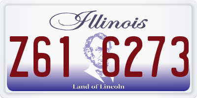 IL license plate Z616273