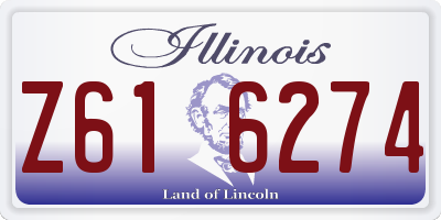 IL license plate Z616274