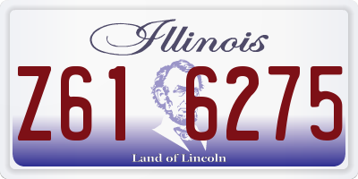 IL license plate Z616275