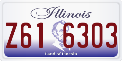 IL license plate Z616303