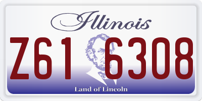 IL license plate Z616308