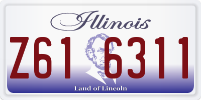 IL license plate Z616311