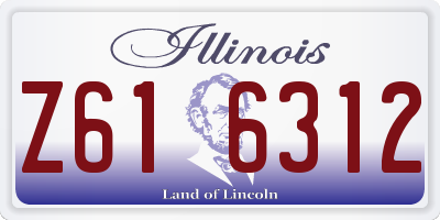 IL license plate Z616312