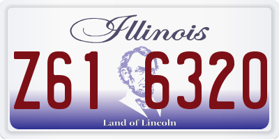 IL license plate Z616320