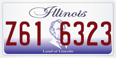 IL license plate Z616323