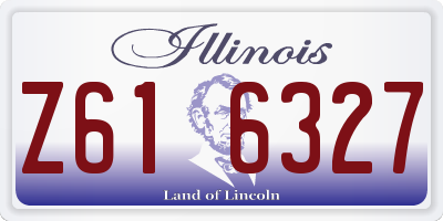 IL license plate Z616327