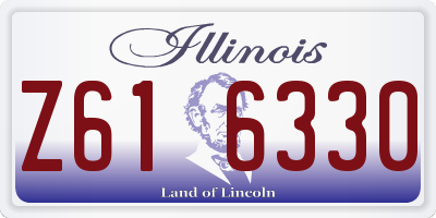 IL license plate Z616330