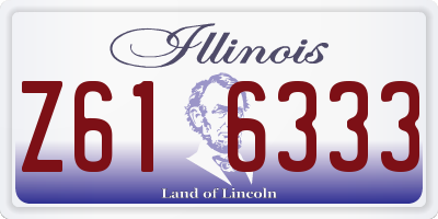 IL license plate Z616333