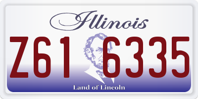 IL license plate Z616335