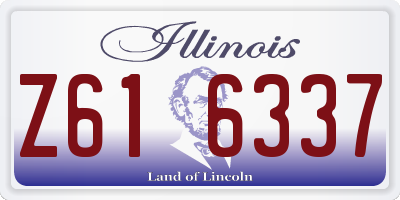 IL license plate Z616337