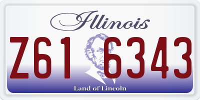 IL license plate Z616343