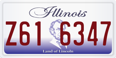 IL license plate Z616347