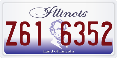 IL license plate Z616352