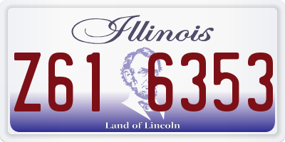 IL license plate Z616353