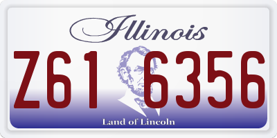 IL license plate Z616356